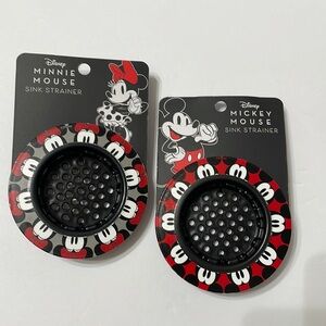Disney Minnie and Mickey Mouse Sink Strainers NEW
